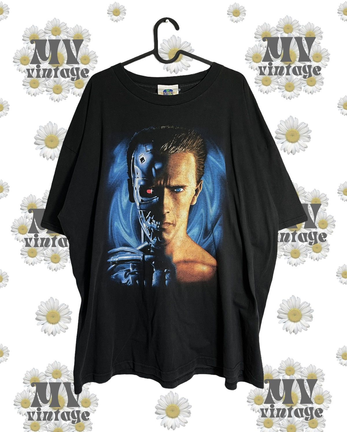 Vintage Terminator 2 90s Vintage Universal Movie Game Tee Hoodie, Sweatshirt | FlexRushtees.com