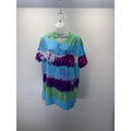 Goods Goodfellow T Shirt Women S Xl Blue Purple Green Tie Dye