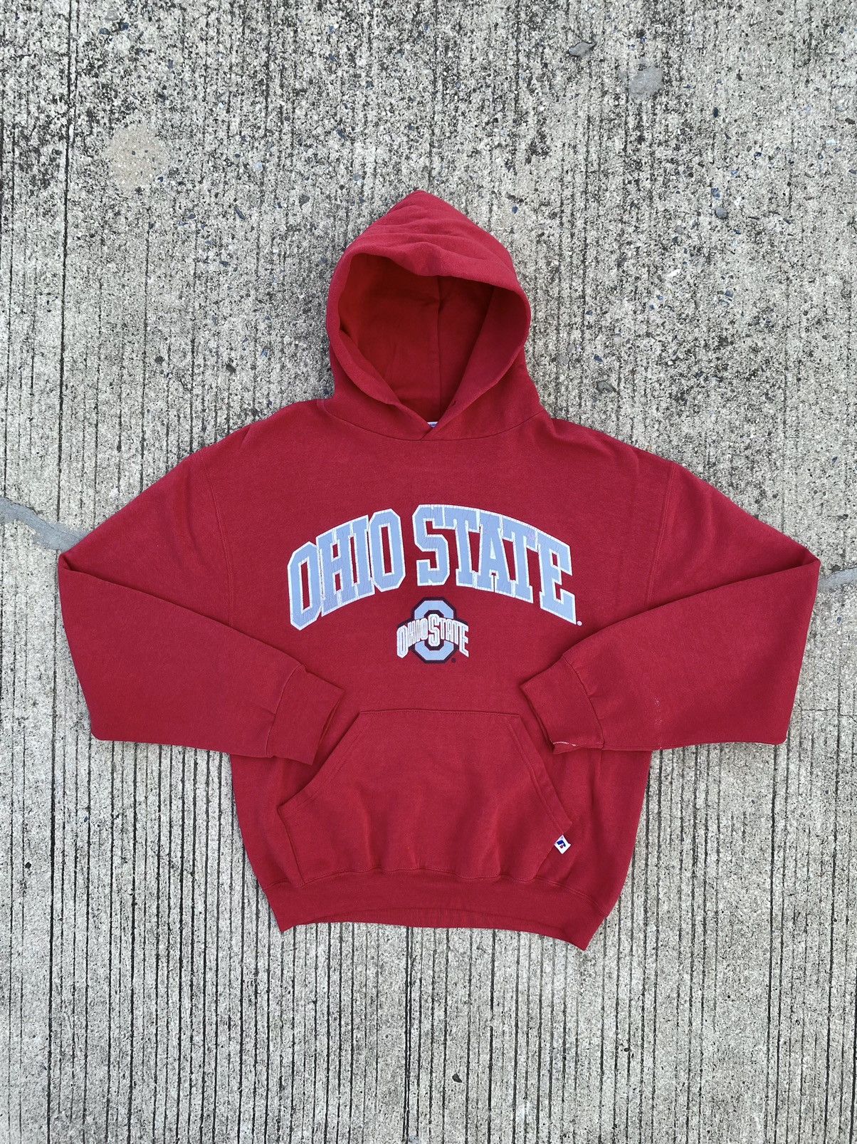 Vintage Ohio Russell Athletic Hoodie Red