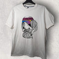 Designer X Vintage White T Shirt Picture Georges Tee Funky Dog