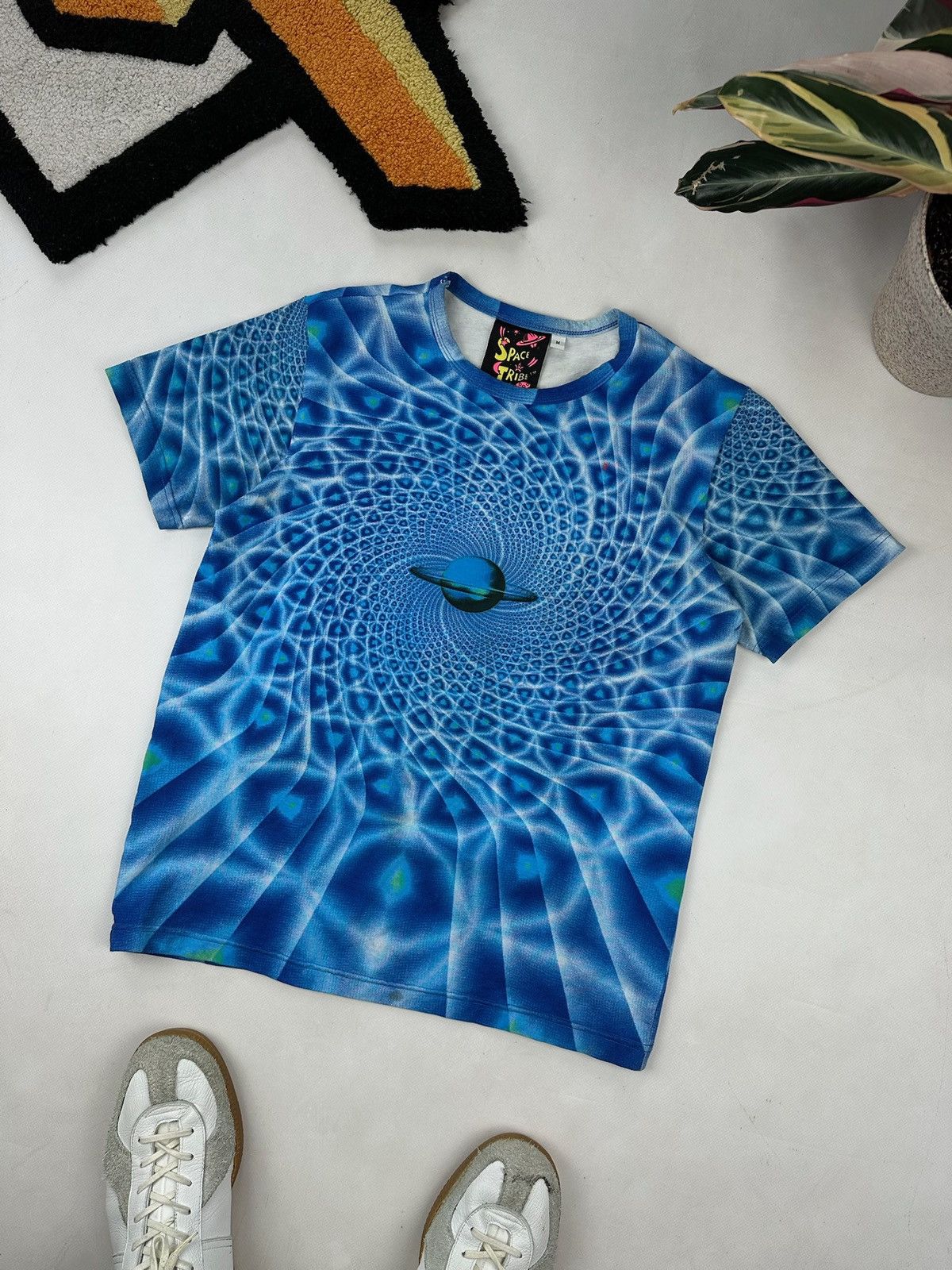 Vintage Acid T Shirt Fractal Tie Dye Psychedelic Lsd Tee
