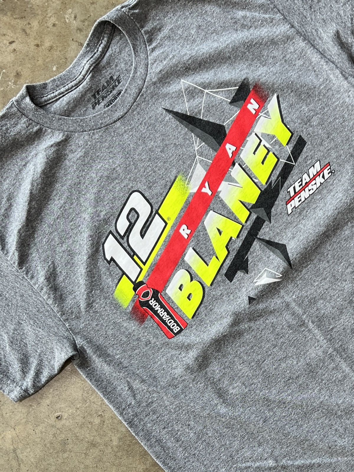 Vintage Nascar Ryan Blaney Body Armor Tee Medium Hoodie, Sweatshirt | FlexRushtees.com