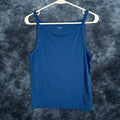 Gap Tank Top Womens Large Tall Blue Cotton Blend Sleeveless Pullover Basic Casual Summer Spring