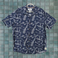 Vintage Margaritaville Shirt Men Xl Short Sleeve Navy Sailing Map Beach Camp Shirt Android