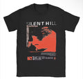Japanese Brand Streetwear Retro Silent Hill Red Face Short Sleeve T Shirt