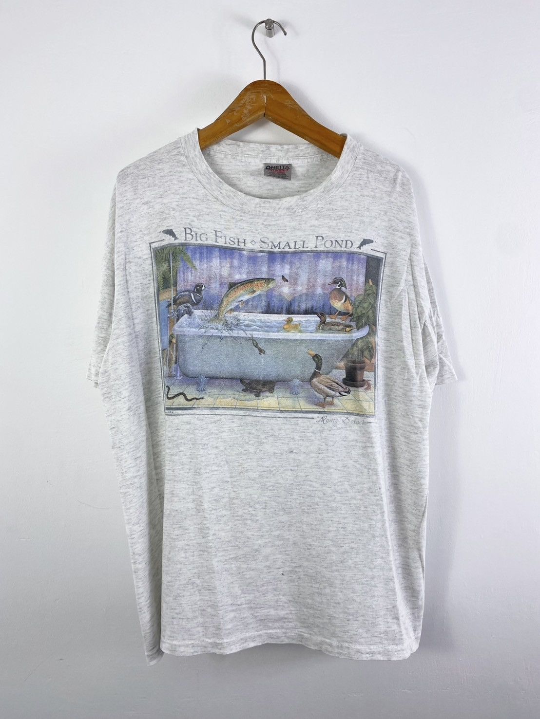 Vintage 90s Monte Dolack Art Tee Hoodie, Sweatshirt | FlexRushtees.com