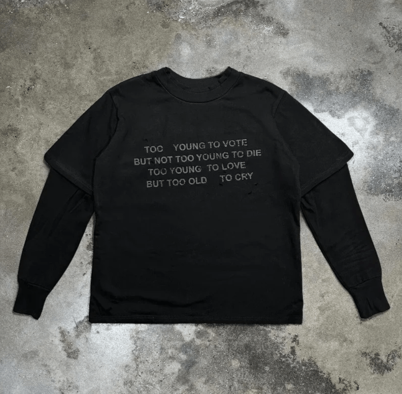 Vision Streetwear Y2k European And American Letters Printed Cotton T-Shirts, Hoodie, Sweatshirt | FlexRushtees.com