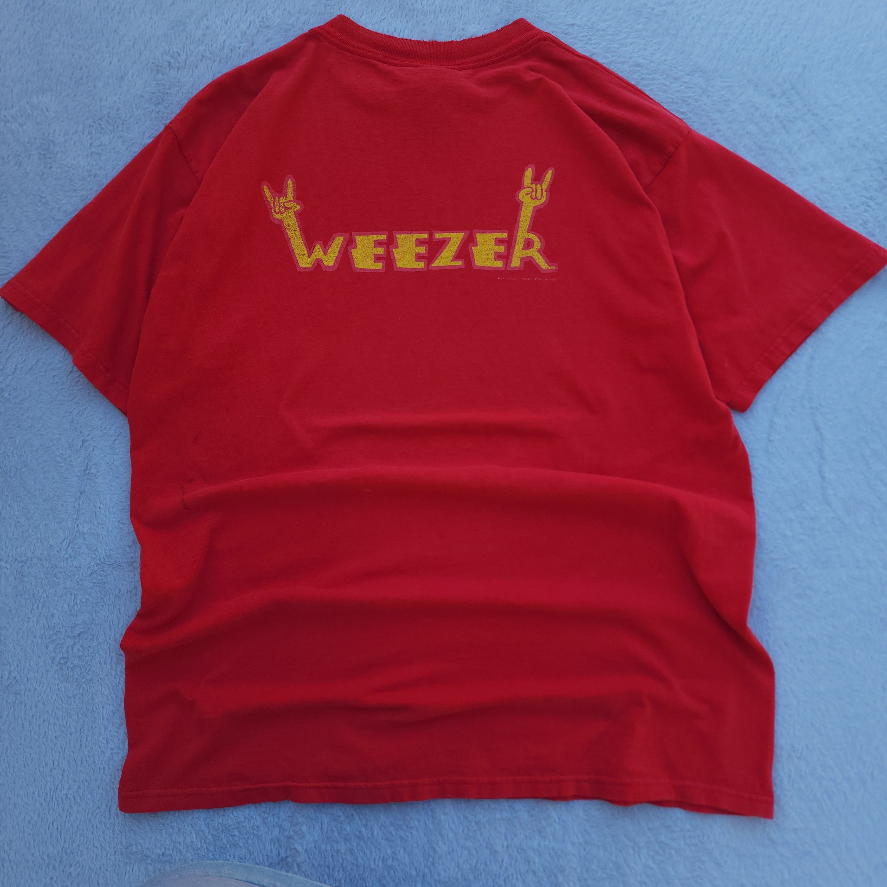 Giant Vtg 1997 Metal Monster Pinkertoon Weezer Band Tour Shirt
