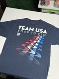 Usa Olympics Y2k 2014 Team Usa Road To Rio Tee Navy M Preowned Hoodie, Sweatshirt | FlexRushtees.com