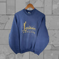 Vintage Vtg Screen Stars London England Sweatshirt Crewneck Cotton Blend Unisex L Blue Logo Knit Pol