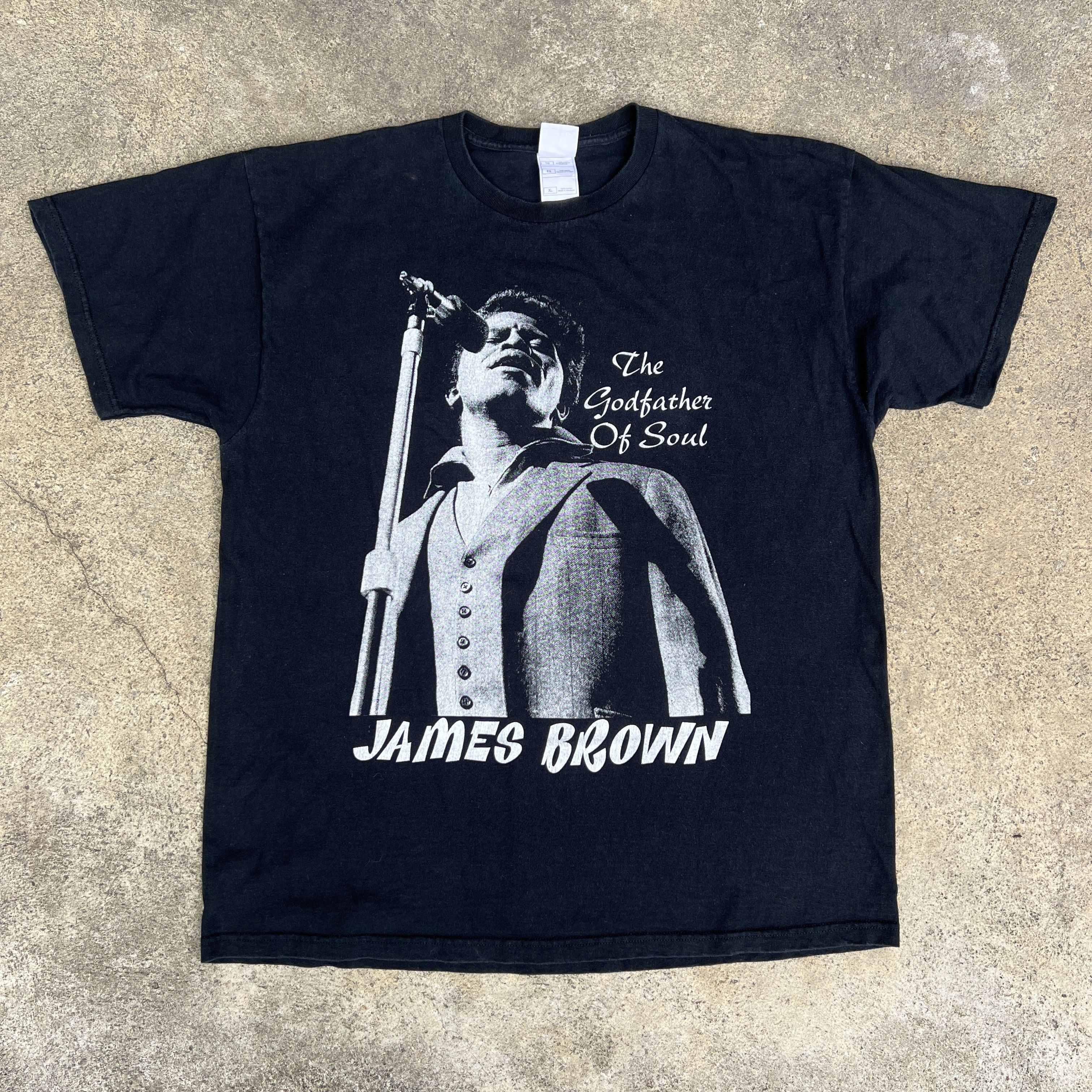 Vintage James Brown The Godfather Of Soul Tee Shirt R B Funk