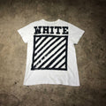 White Off White Diagonal Box Tee Hoodie, Sweatshirt | FlexRushtees.com