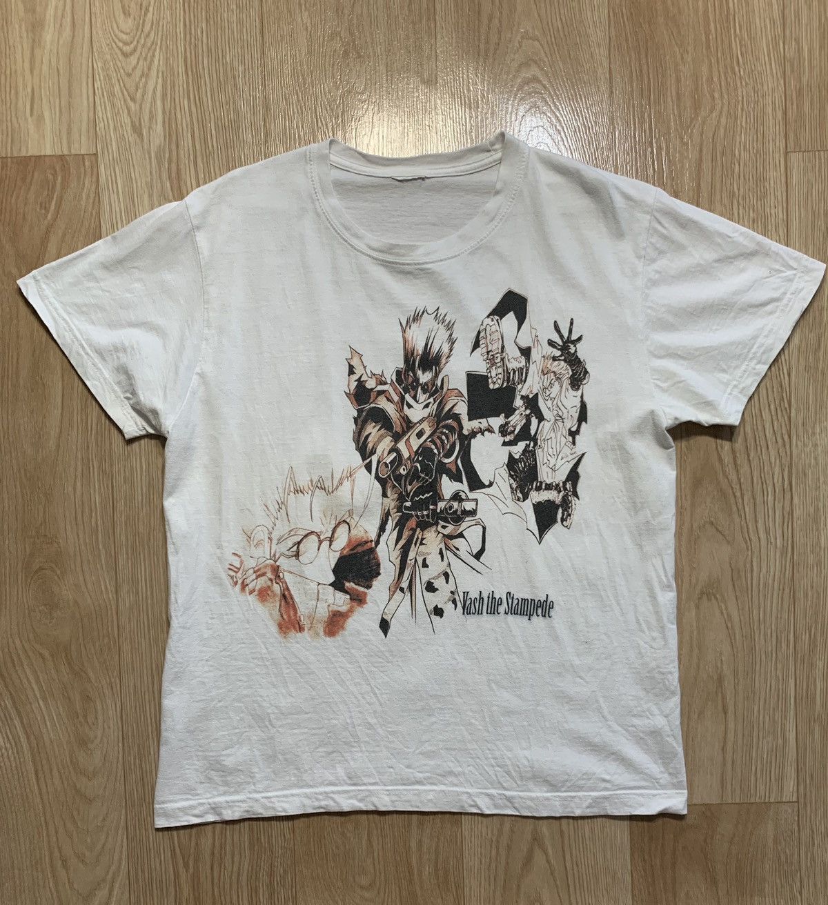Anime Vintage Vash The Stampede Anime T Shirt Hoodie, Sweatshirt | FlexRushtees.com