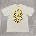 Bape Medium Baby Milo Ape Head White Tee Junk Food Hoodie, Sweatshirt | FlexRushtees.com