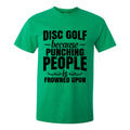 Gildan Disc Golf Shirt Punching People Frowned Upon Funny T Shirt Hoodie, Sweatshirt | FlexRushtees.com