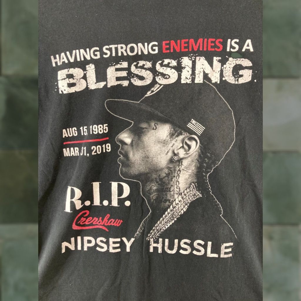 Gildan Vintage The Crenshaw Nipsey Hussle Mens Tee L Black Rip 90s Music Quotes Shirt Mens Large Bla Hoodie, Sweatshirt