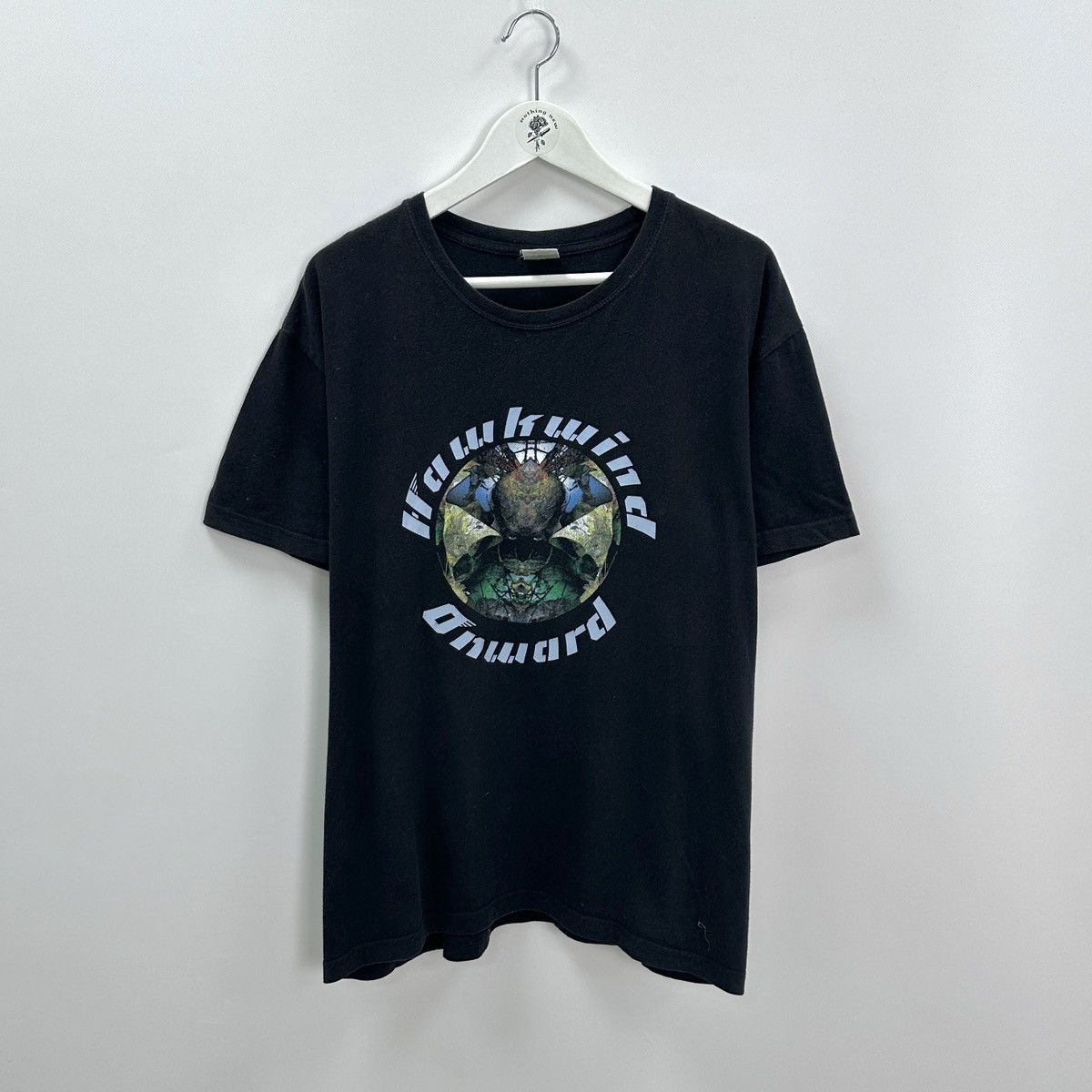 Vintage 90s Hawkwind Onward Tour Tee Y2k Psychedelic Rock Og