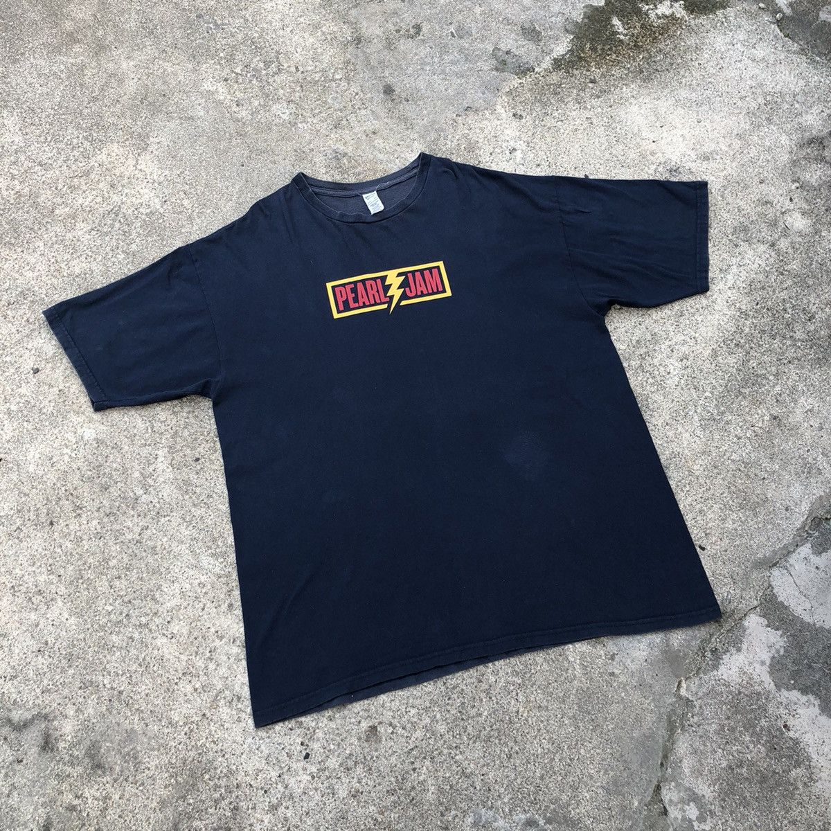 Vintage Rare Pearl Jam Promo Lightning Bolt American Tour Tee Hoodie, Sweatshirt | FlexRushtees.com