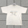 Gildan Vintage Myrtle Beach Sc Shirt Mens Xl White Dolphins Sailboat Ocean Y2k 90s Fade