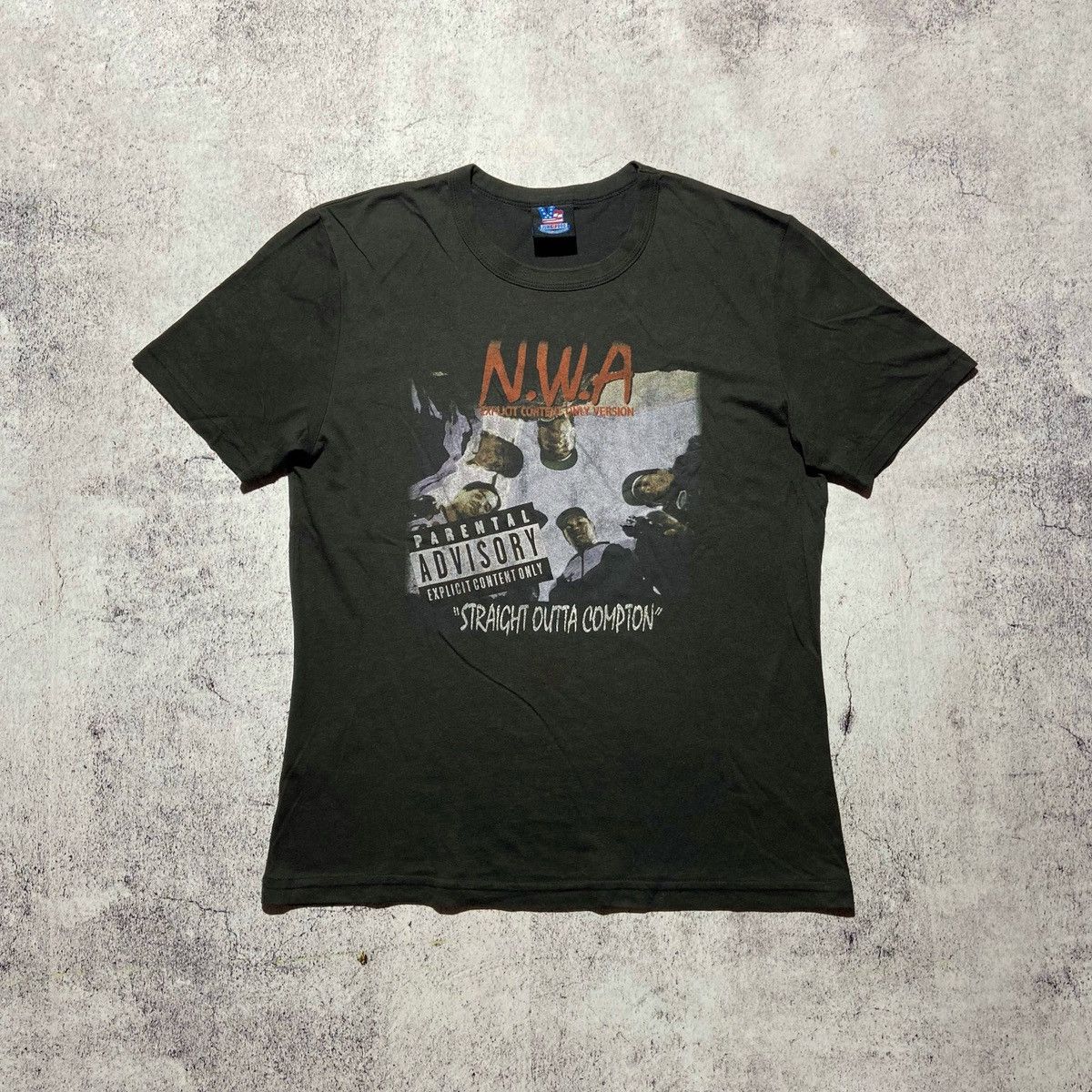 Vintage 90s Nwa Straight Outta Compton T Shirt Made In Usa Hoodie, Sweatshirt | AU16VibeMintTees.com