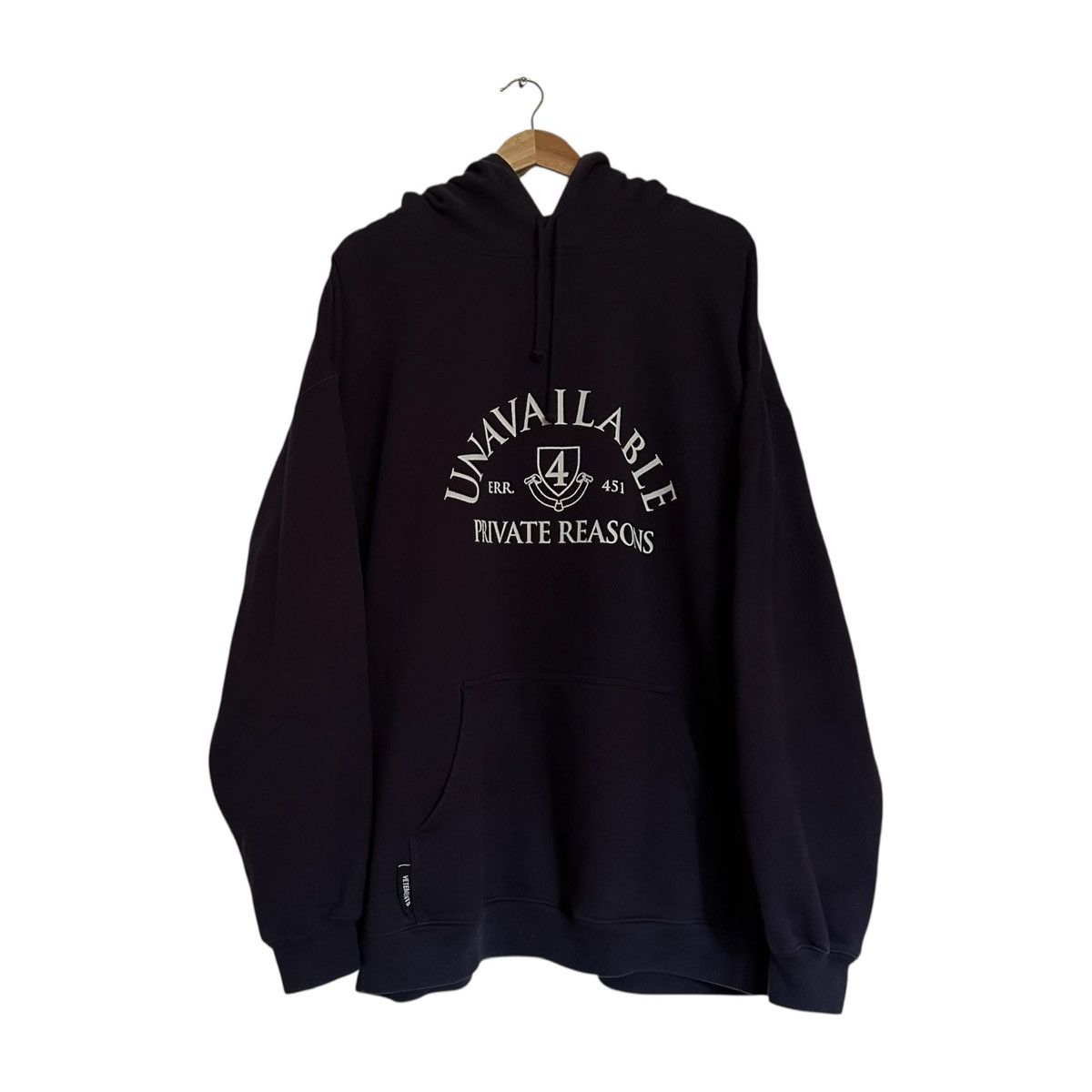 Vetements Unavailable Hoodie Aw19 T-Shirts, Sweatshirt | FlexRushtees.com
