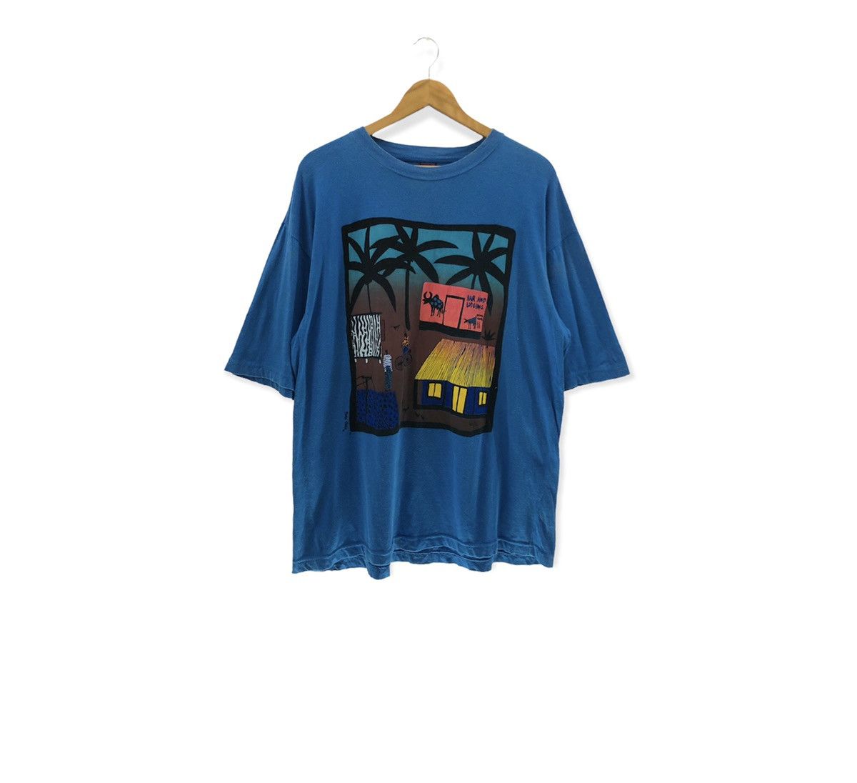 Vintage Tinga Tinga T Shirt Pop Art Artist Multicolor