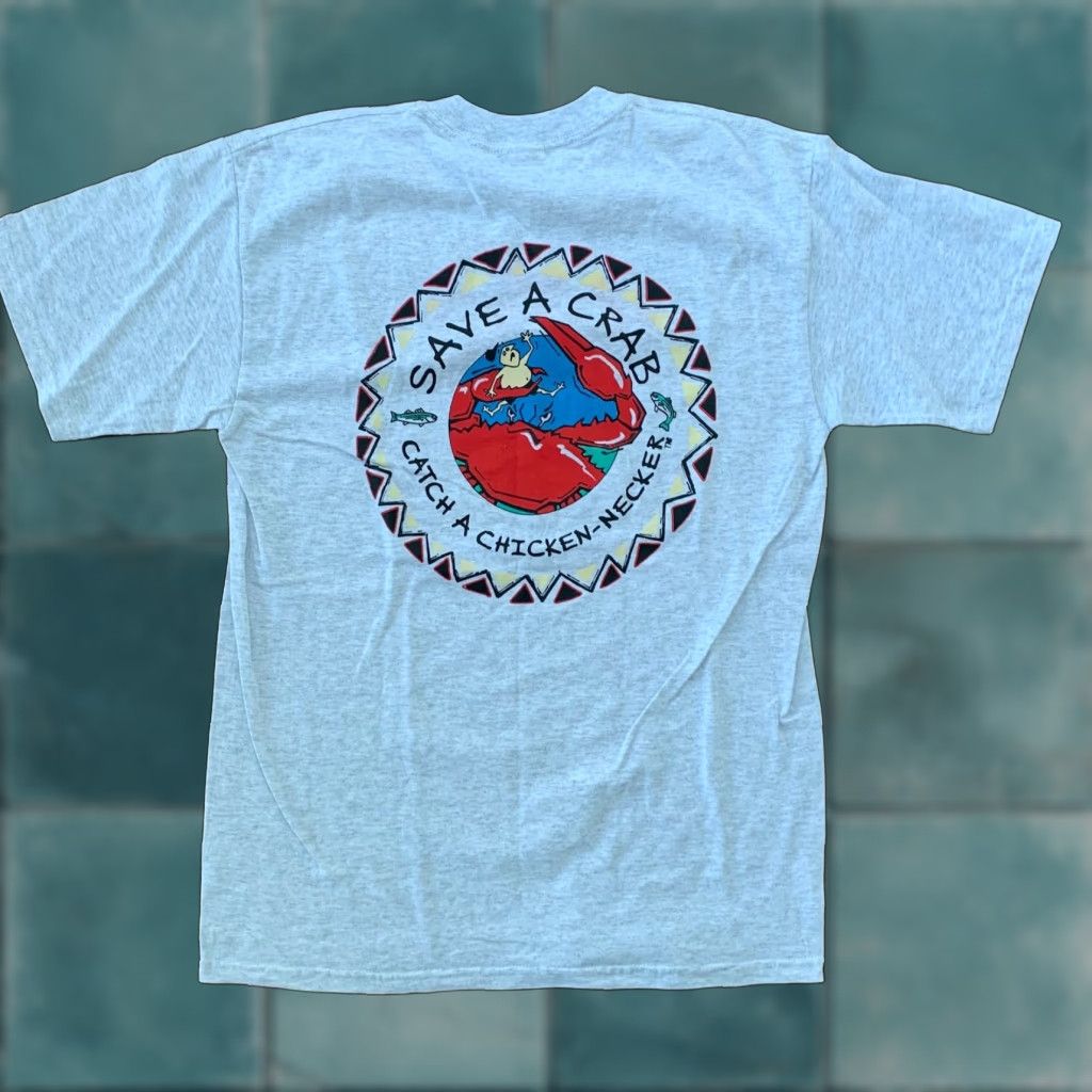 Gildan Vintage Save A Crab T Shirt Sea Food Ocean Maryland Rock Hill Promo Rap Cute Gray 70s 80s 90s Hoodie, Sweatshirt
