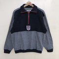 Vintage Simple Life Traditional Sport Half Zip Longsleeve