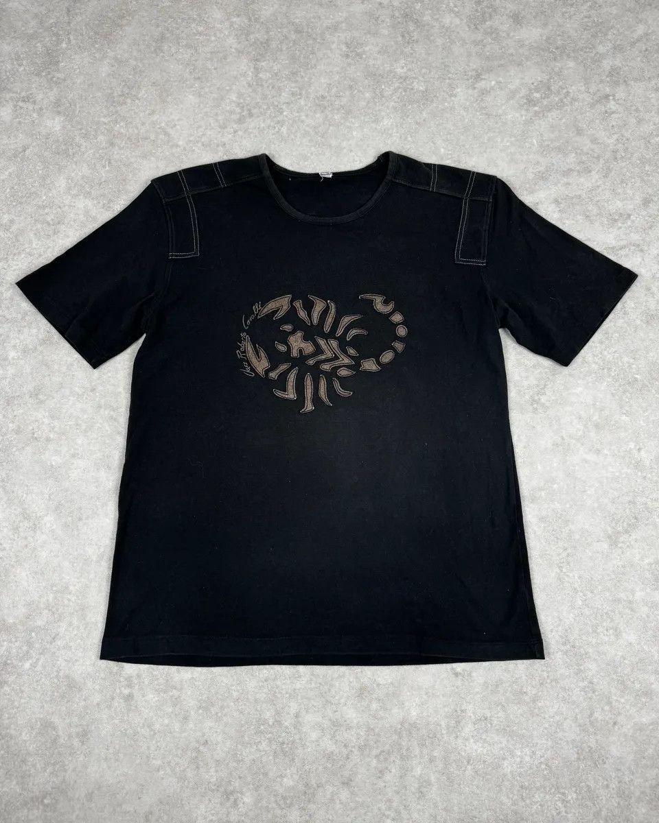 Roberto Cavalli 2000s Cavalli Black Tribal Scorpio T Shirt