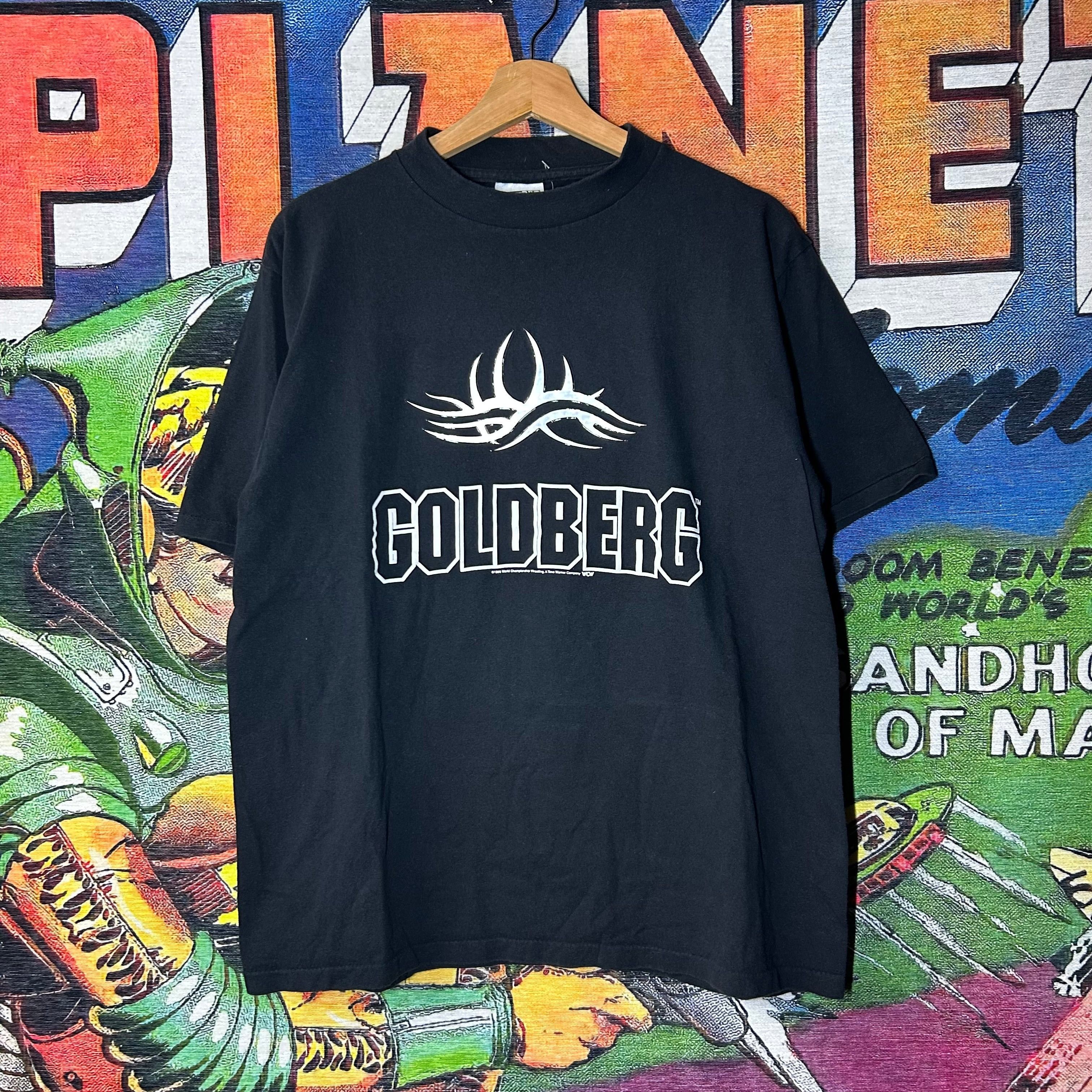 Vintage 90s Wcw Goldberg Tribal Tee Size Large