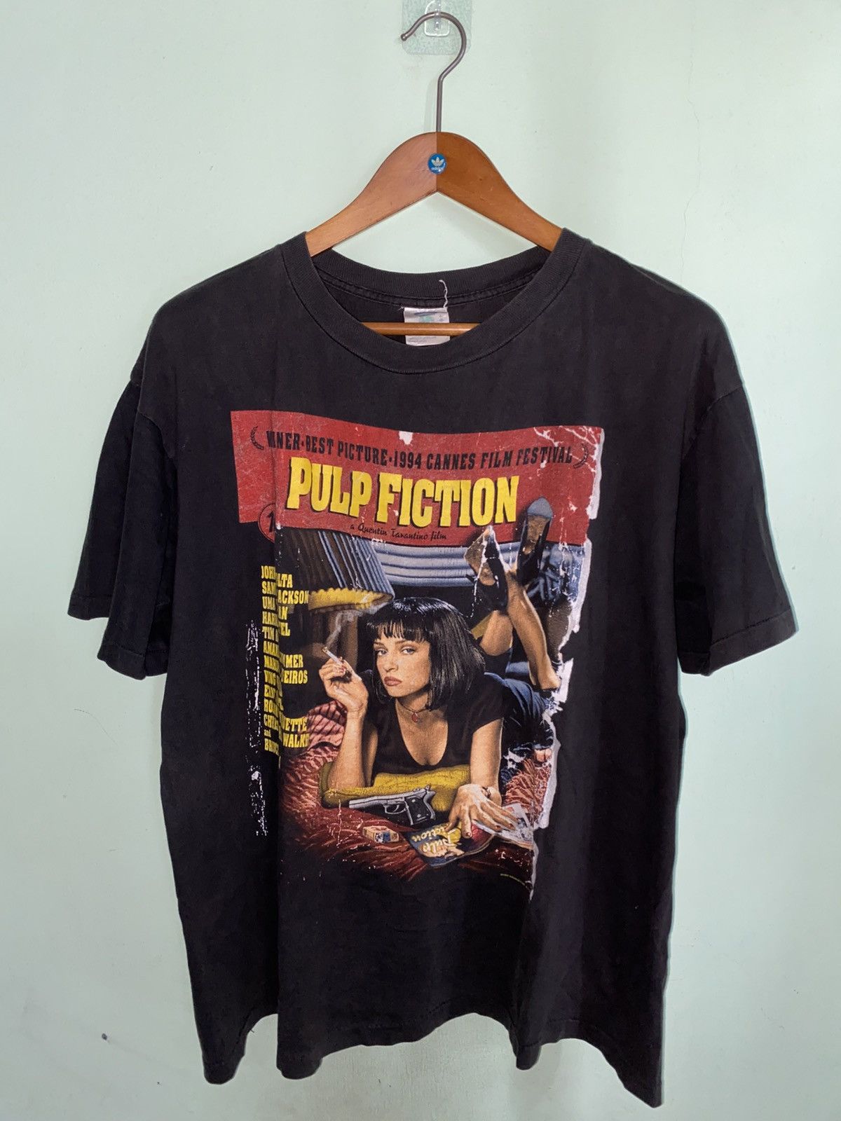 Vintage 90s Pulp Fiction Movie Tee Hoodie, Sweatshirt | FlexRushtees.com