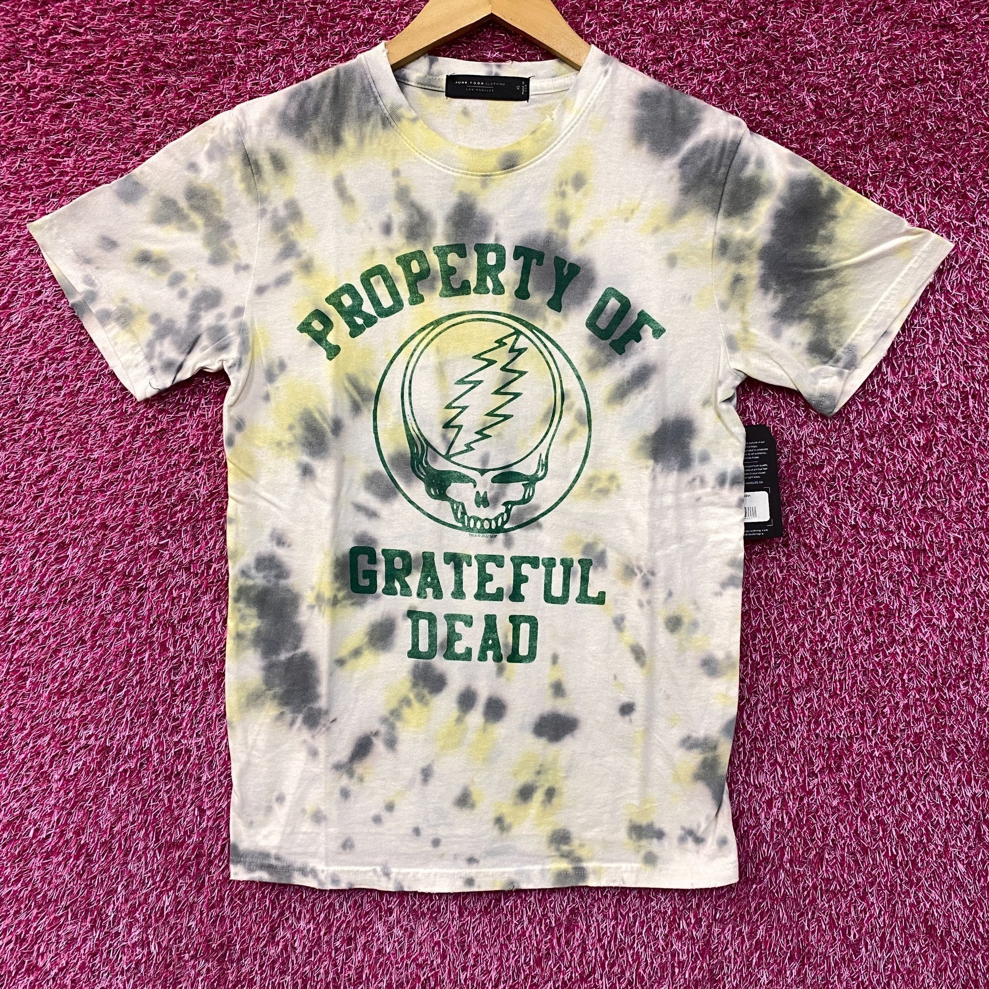 Junk Food Property Of Grateful Dead Vintage Style Tie Dye T Shirt Extr