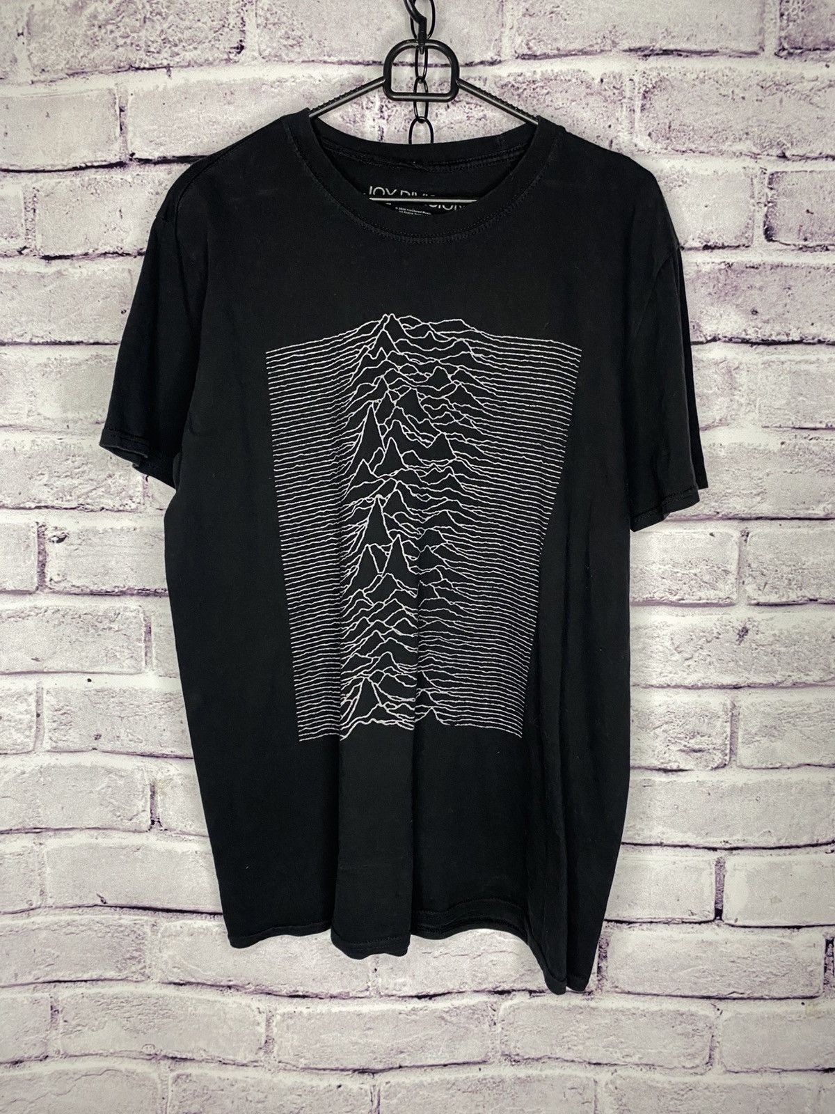 Band Tees Mens Joy Division Unknown Pleasures Overprint Logo Tee Hoodie, Sweatshirt | FlexRushtees.com