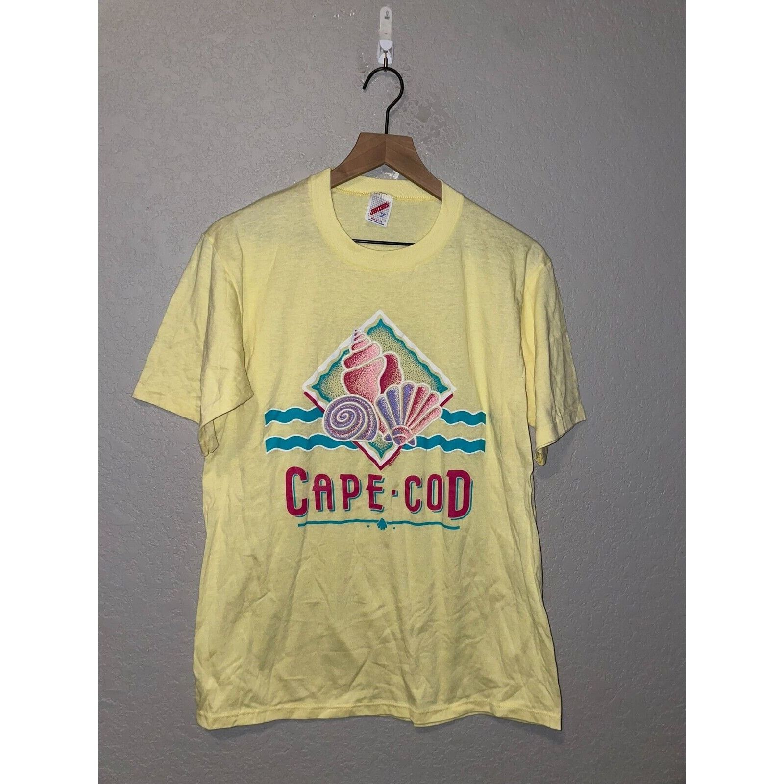 Jerzees Vintage Cape Cod Shirt Shell Ocean Ma 90s Tee 1990s Vtg L