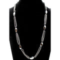 Other Classic Hematite Bead Necklace Shining Modern Three Stand