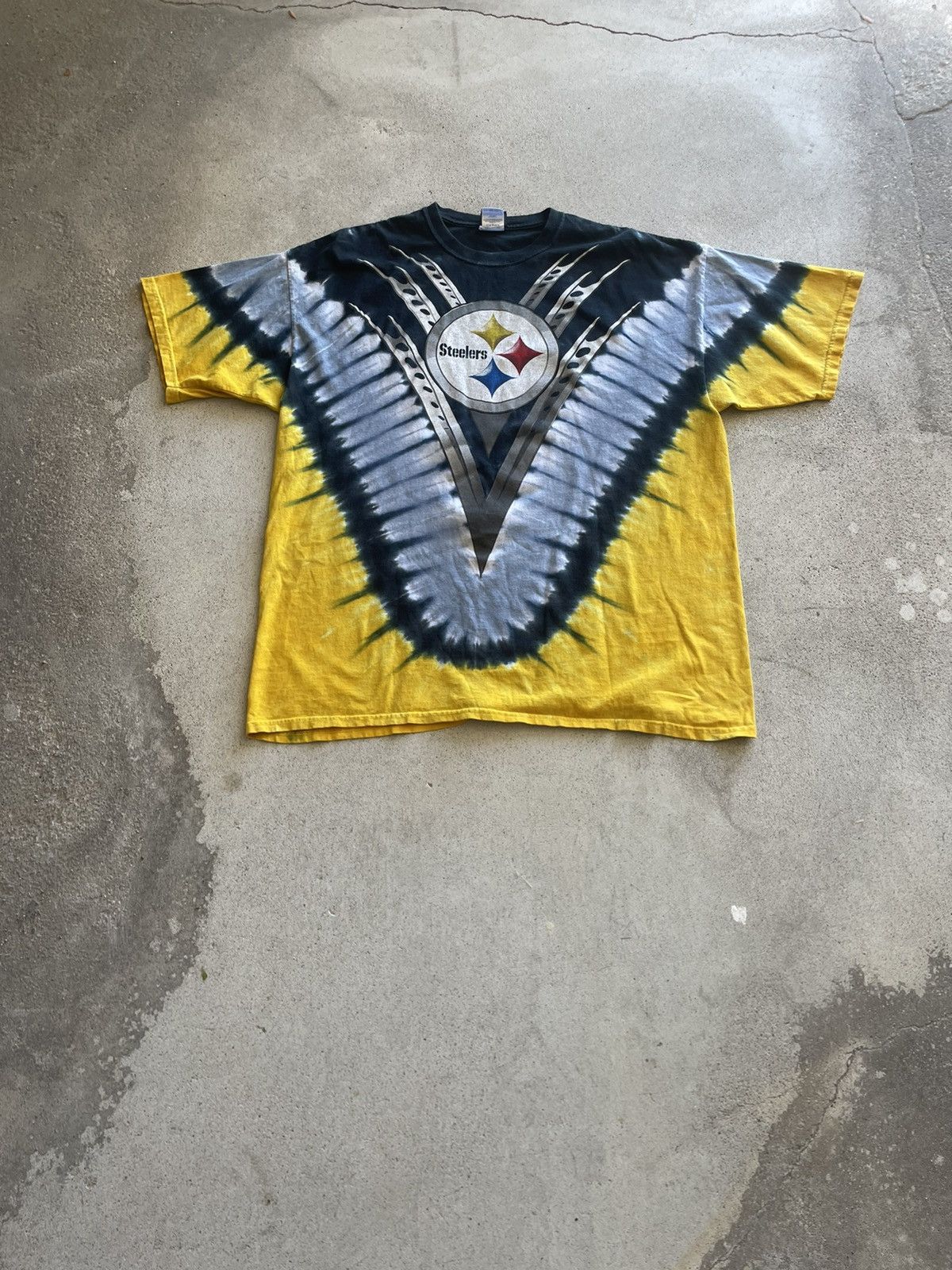 Vintage Y2k Pittsburg Steelers Tie Dye T Shirt