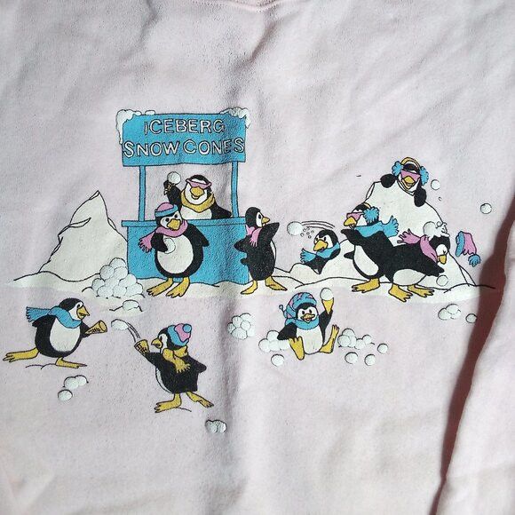 Other Vintage Iceberg Snowcones Penguins Winter Mock Sweatshirt T-Shirts, Hoodie | FlexRushtees.com