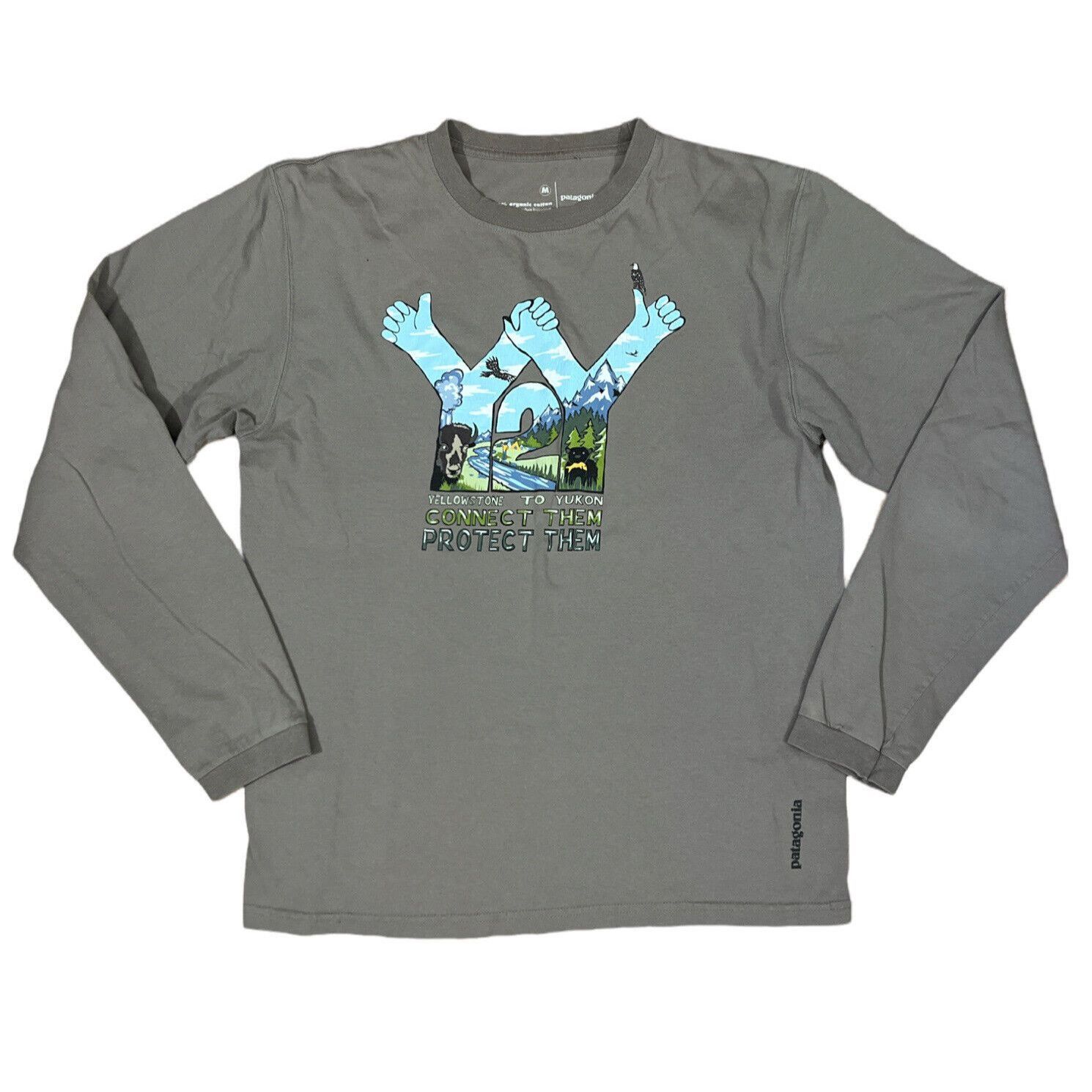 Patagonia Shirt Mens Medium Tan Long Sleeve Outdoor Camping