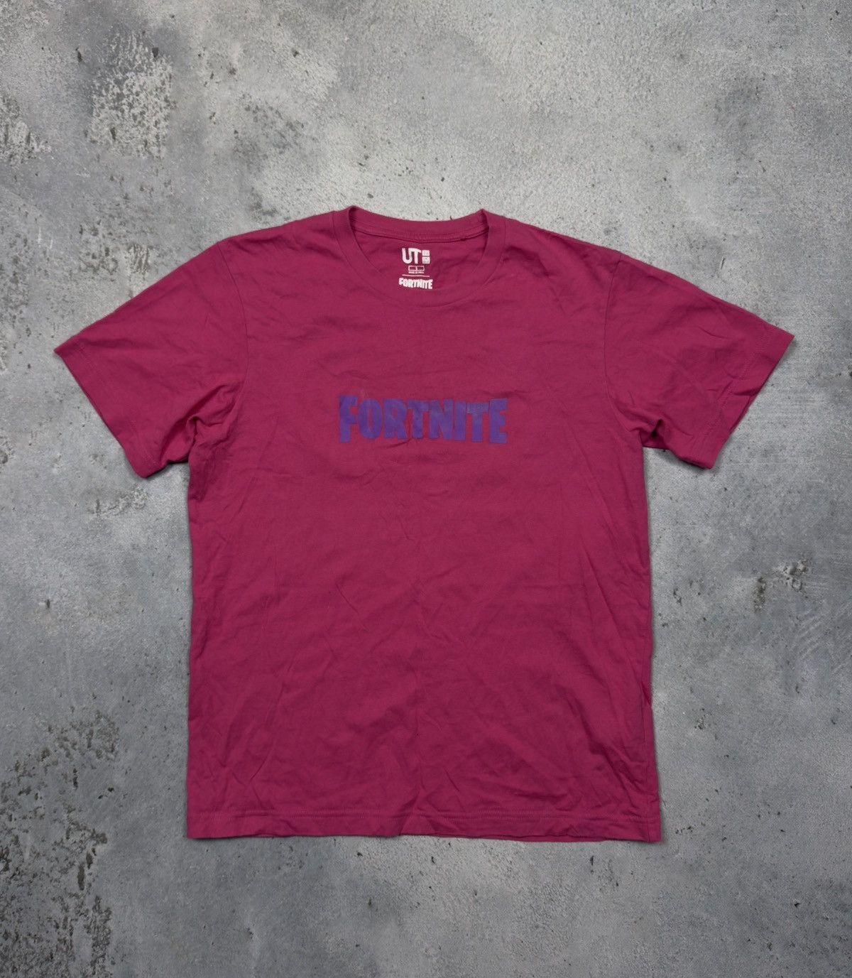 Uniqlo Fortnite T Shirt Center Logo Hype