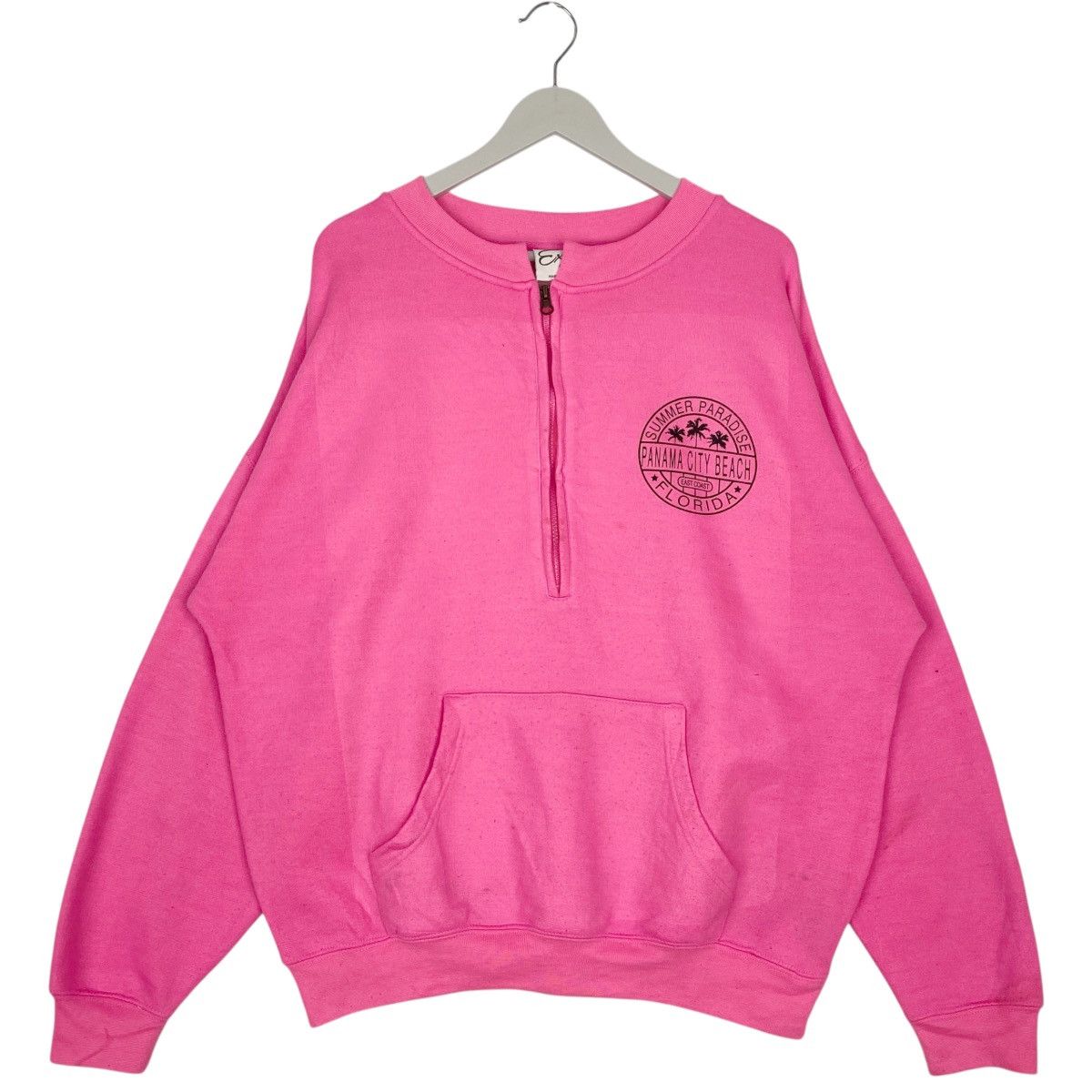 Other Vintage Exist Printed Lange Cup Quater Zip Sweatshirt