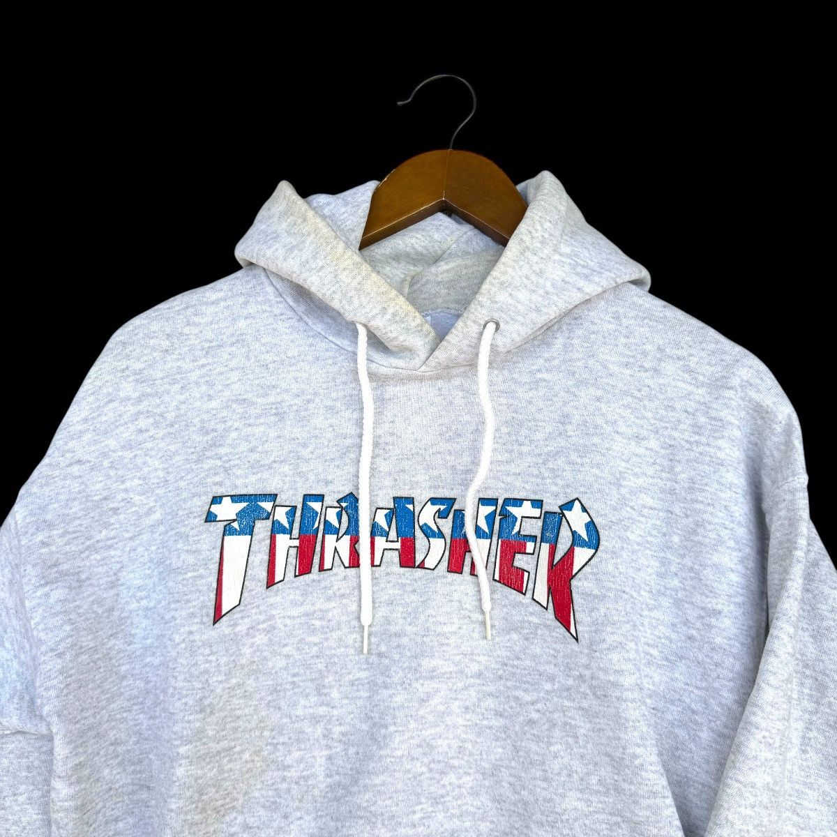 Rare Thrasher Big Logo Skateboarding Hoodie Vintage 90 S