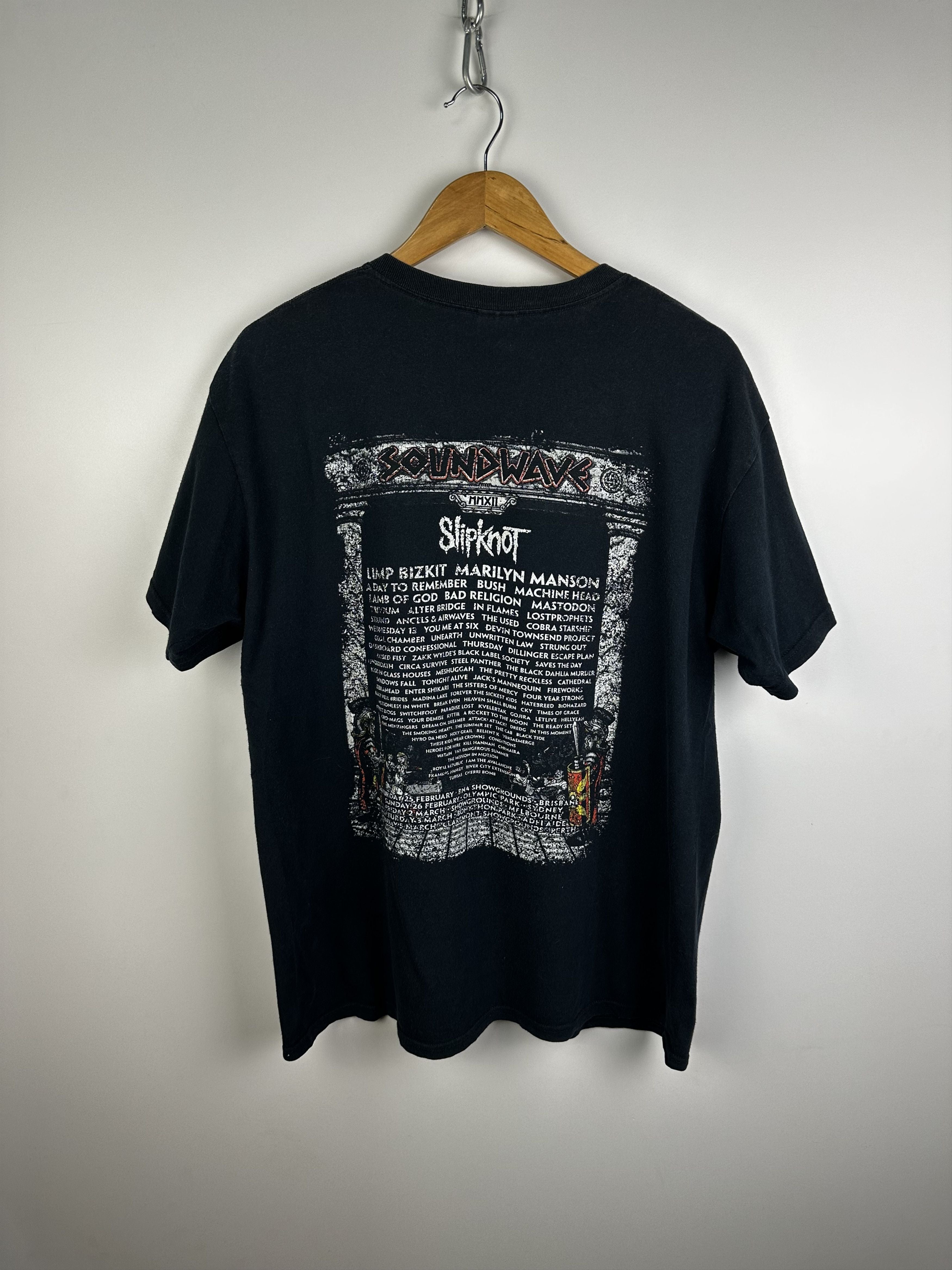 Vintage Soundwave Festival T Shirt Slipknot Limp Bizkit Hoodie, Sweatshirt | FlexRushtees.com