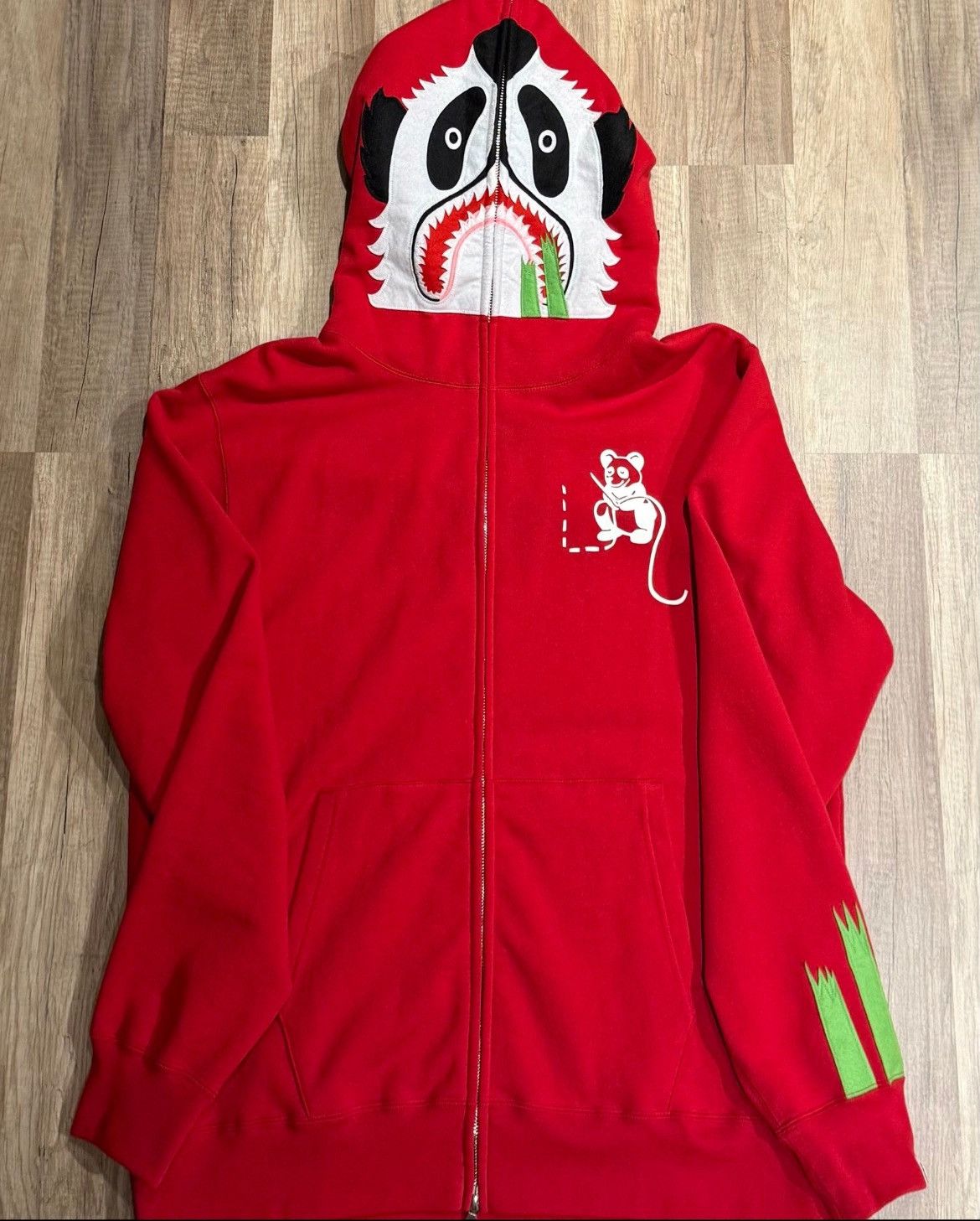 Bape Panda Full Zip Hoodie T-Shirts, Sweatshirt | FlexRushtees.com