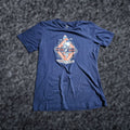 Vintage House Of Shroom T Shirt Womens S Blue Solid Mellow Mushroom Pabst Blue Ribbon Pizza And Beer