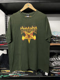Thrashed Vintage Thrasher Fire Sun Faded Tee Hoodie, Sweatshirt | FlexRushtees.com