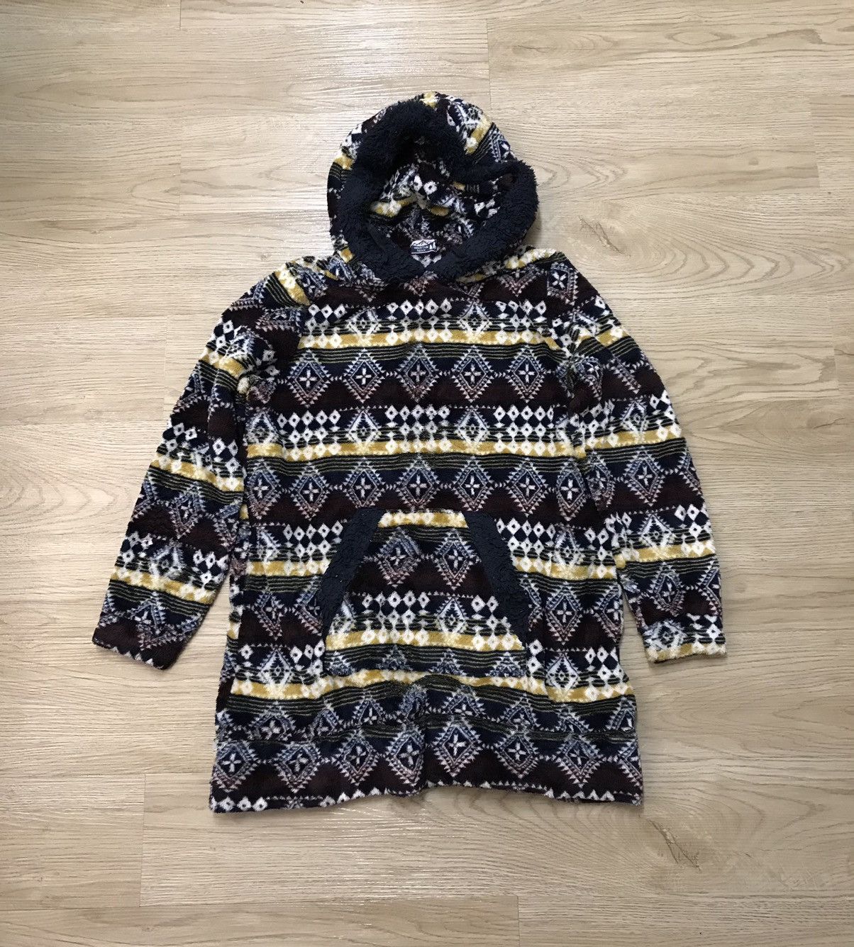 Japanese Brand Mountain Fellow Printed Hoodie Fleece