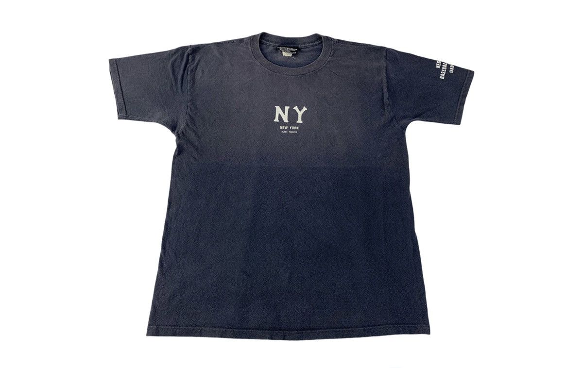 Vintage Ny Black Yankees Negro League Baseball Museum Spell Out Tee Hoodie, Sweatshirt | FlexRushtees.com