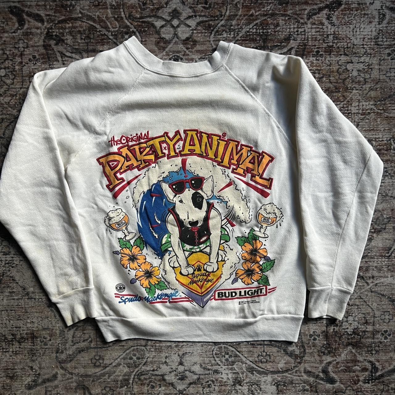 Vintage 87 Bud Light Graphic Sweatshirt T-Shirts, Hoodie | FlexRushtees.com
