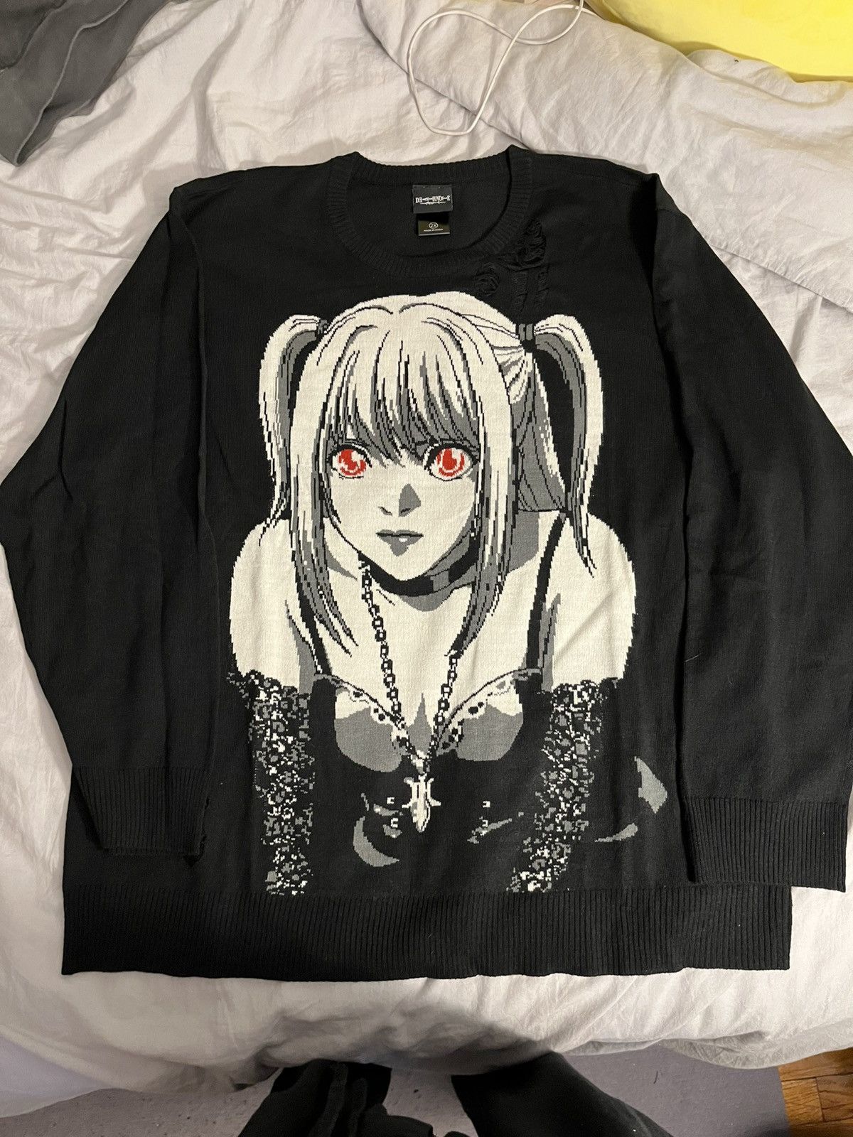 Topic Hot Topic Misa Amane Death Note Knit Sweater Black