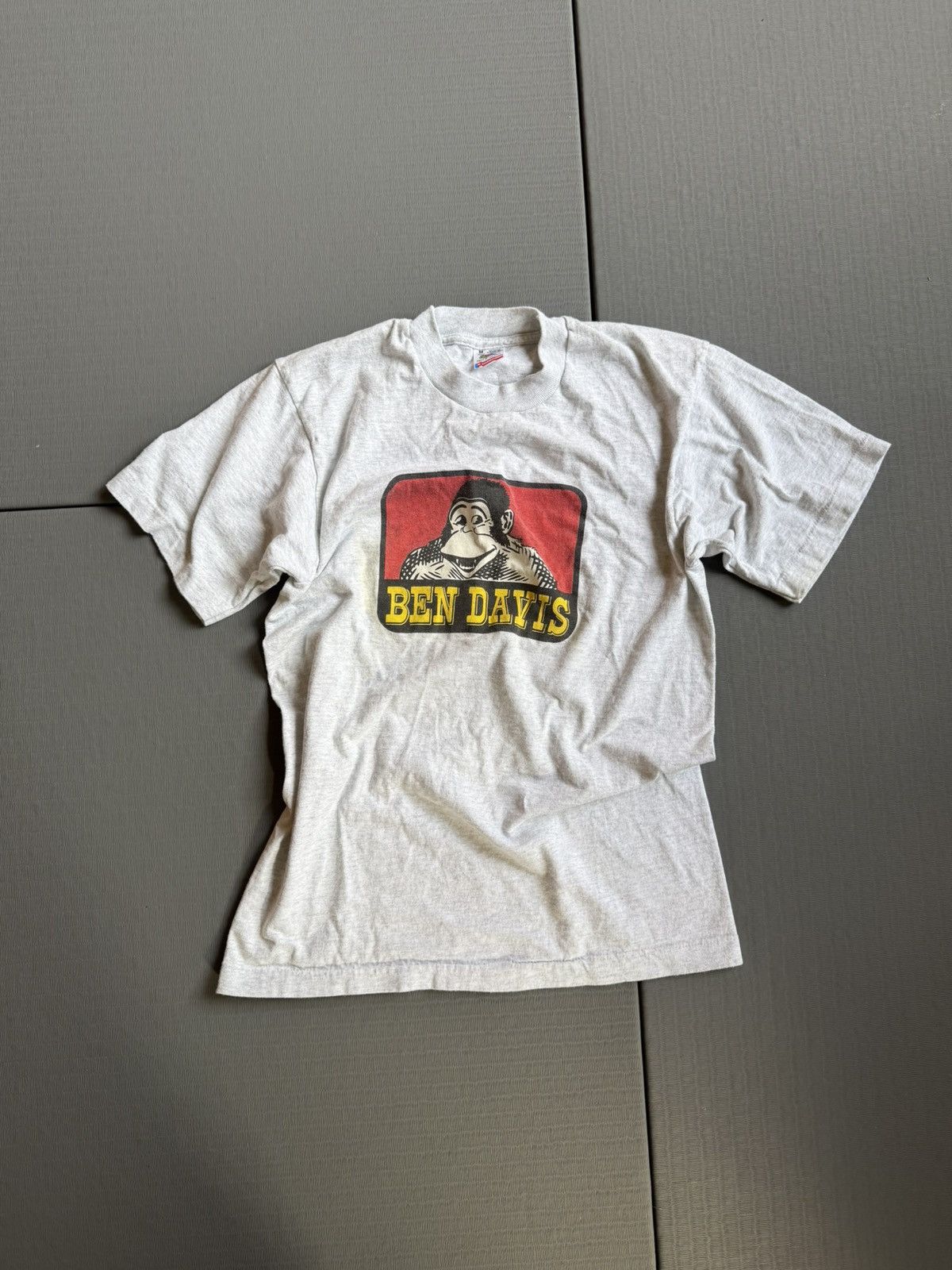 Ben Davis Vintage 1990s Ben Davis Gorilla Logo Tee Gray Medium 90s